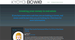 Desktop Screenshot of kyoyabowie.com